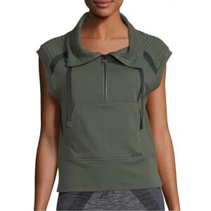 Blanc Noir Vest‎ Unite French Terry Performance Size Medium Army Green
